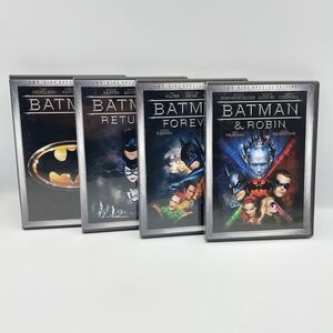 Batman 4 Movie DVD Lot Two-Disc Special Edition 1989-1997 Complete Set (8 Discs)